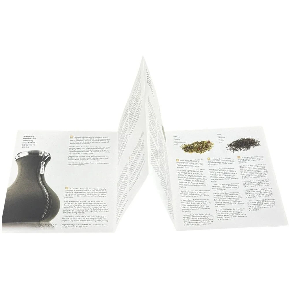 Eva Solo Tea Maker Glass Black Neoprene Cover 1.0L in Box Unused Scandinavian